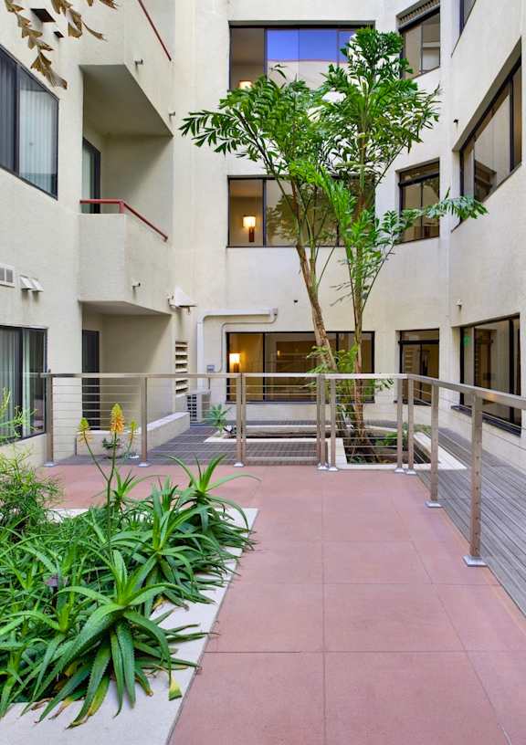 Interior Courtyard at Ashton Towers, California, 90024