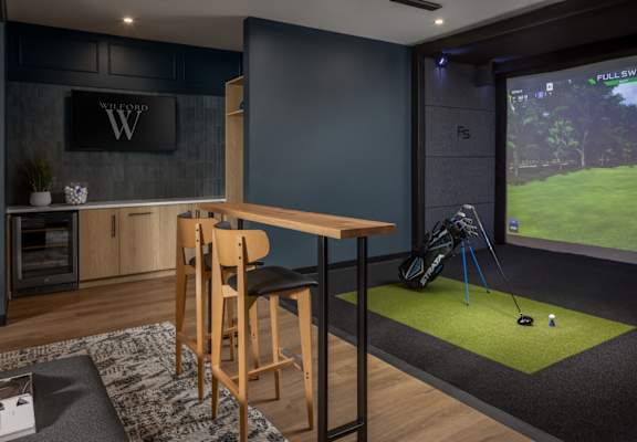 Indoor Golf Simulator at Wilford Apartments, Minnesota, 55387