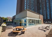 Thumbnail 9 of 9 - Outdoor Private Terrace with BBQ, Picnic Tables & Lounge Chairs