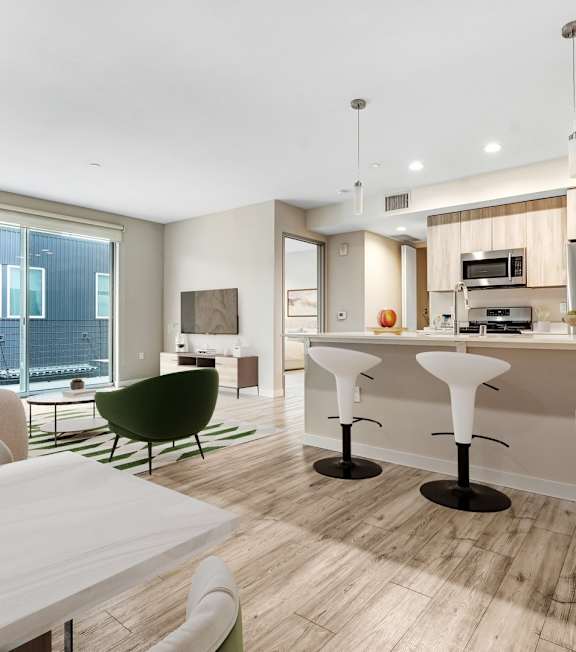 Studio Kitchen at The Blvd Lofts, Encino California