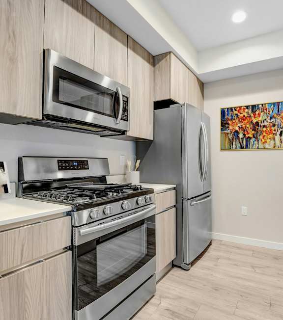Stainless Steel Appliances at The Blvd Lofts, Encino, 91436