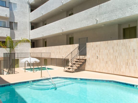 the pool at our hotel is clean and ready to use