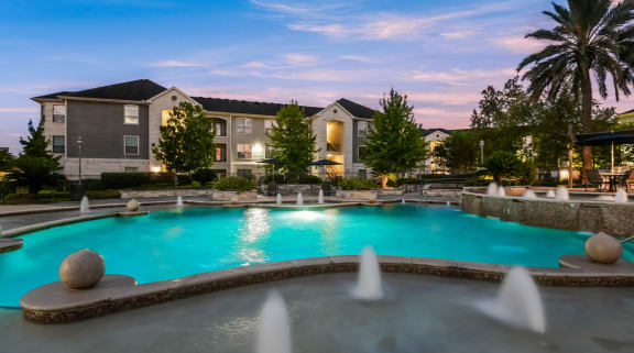 pool view at Falls at Eagle Creek