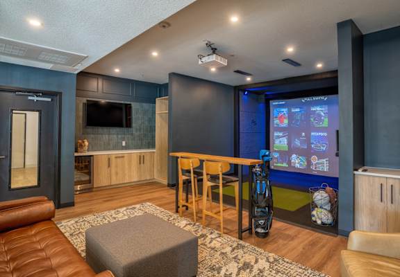 Indoor Golf Simulator at Wilford Apartments, Minnesota, 55387