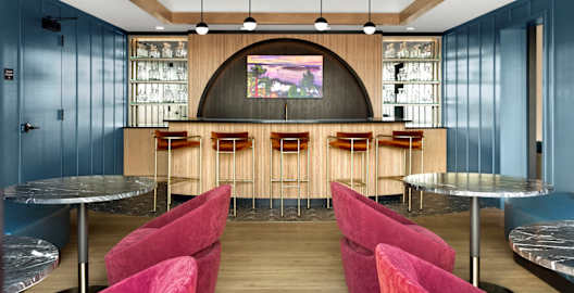Eat-In Table With High Chairs In Clubhouse at The Mason, St. Paul, 55114