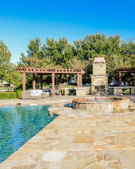 poolside pergola