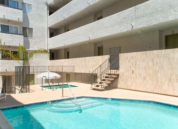the pool at our hotel is clean and ready to use