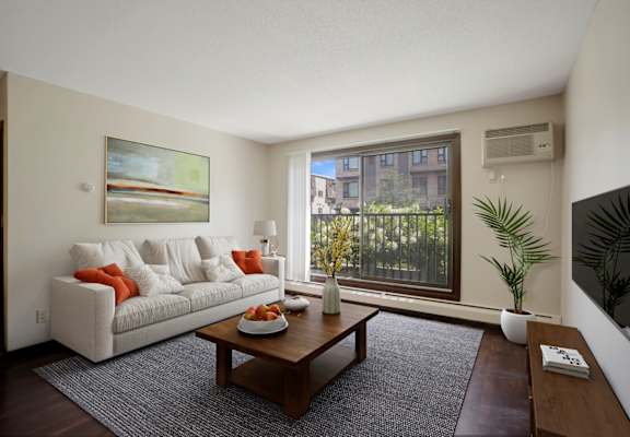 Spacious Living Room at 2800 Girard Apartments, Minneapolis, MN, 55408