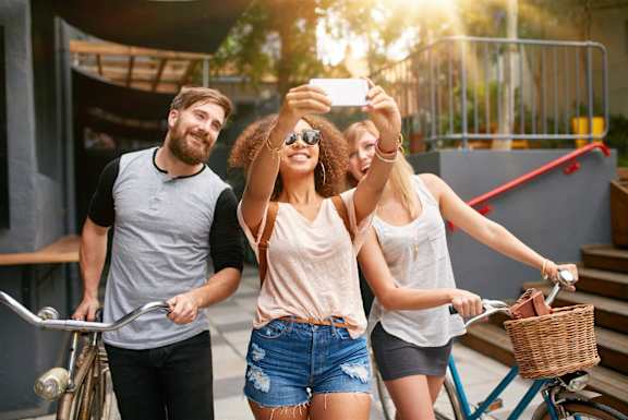 People Taking Selfies at an Art Museum at The Locks Tower in Richmond, Virginia