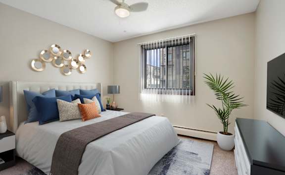 Master Bedroom at 2800 Girard Apartments, Minnesota