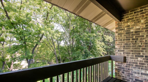 Mature Tree Balcony Views at Emerald Pointe Apartments, Vernon Hills, Illinois