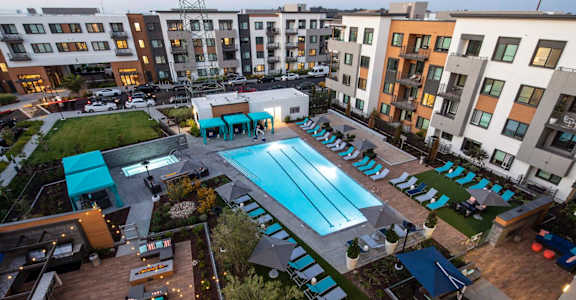 a view of the pool at residence
