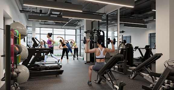 Gym at Skylar At Sunset, California, 90027
