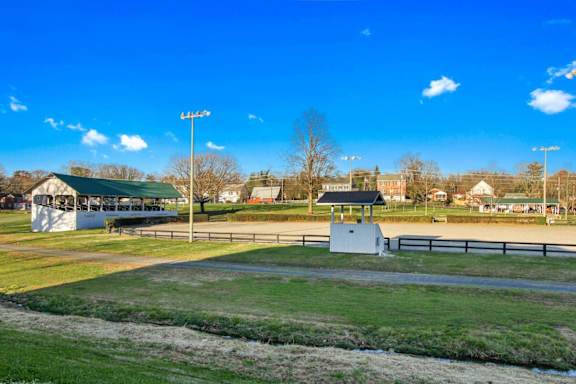 a park with a baseball field and a pavilion at White Springs Senior Living, Warrenton, 20186