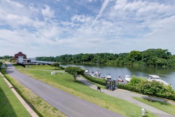 a view of the river from the house at East 51 At Rocketts Landing, Richmond, 23231