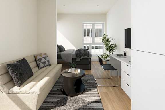 Fully furnished studio, move right in at Skylar At Sunset, Los Angeles, CA