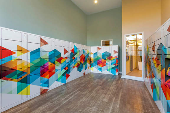 Package Receiving Lockers at Sweetwater At Metro North Apartments, Phoenix, AZ