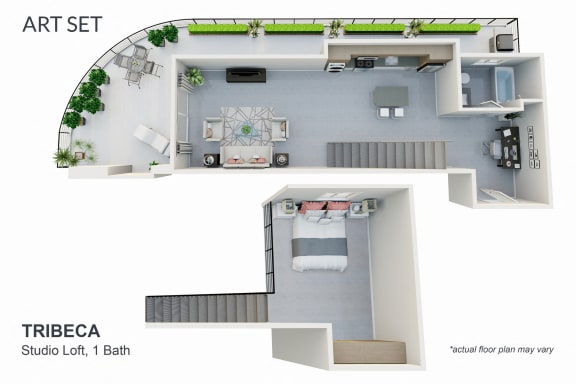 Tribeca - Studio Loft Floor Plan