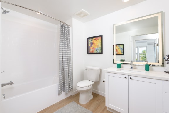 Backlit LED vanity mirrors