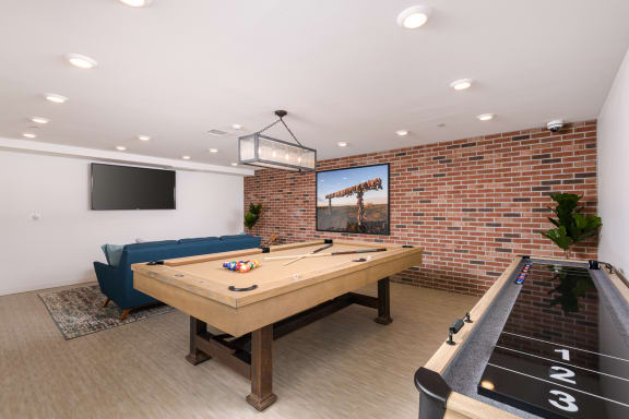 Community lounge featuring a TV viewing area