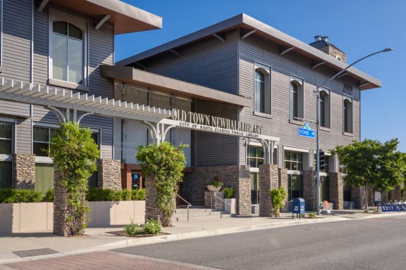 Located Across The Old Town Newhall Library