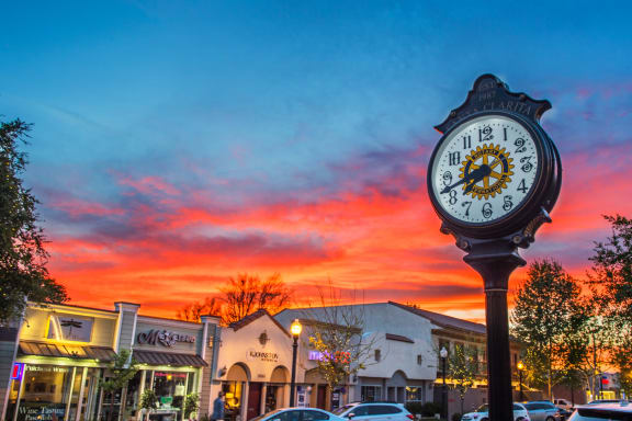 Lovely Sunset Along Main Street