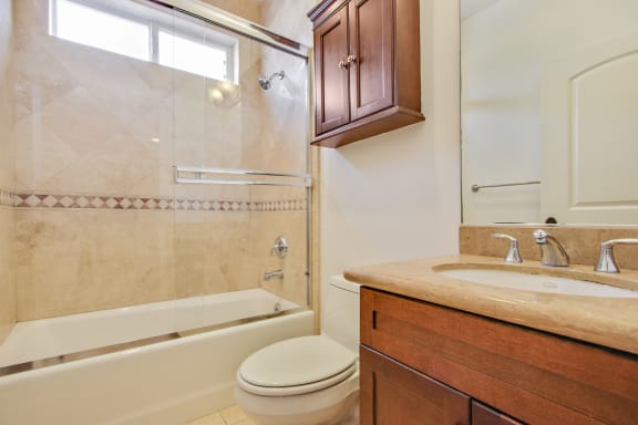 Bathroom with Shower and Tub Combo