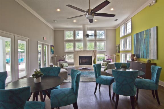 Clubhouse with Fireplace at Ashton Creek in Chester, VA 23831