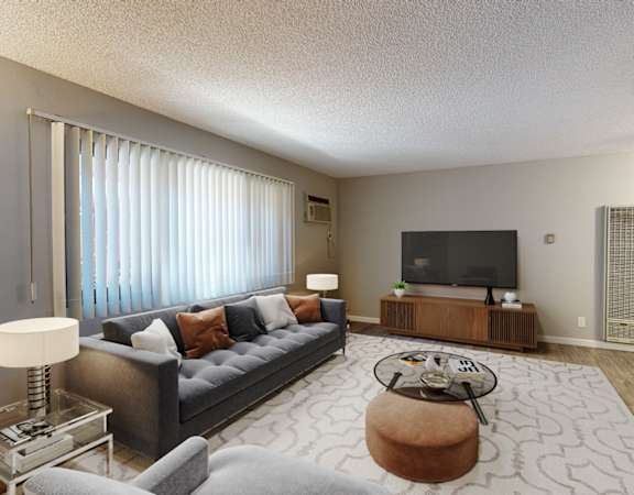 the preserve at ballantyne commons living room with couch and tv