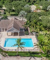 Aerial View of Pool at Mer Soleil Apartments, Naples, Florida