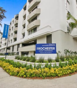 Welcoming Property Signage at Rochester Apartments, California, 90024