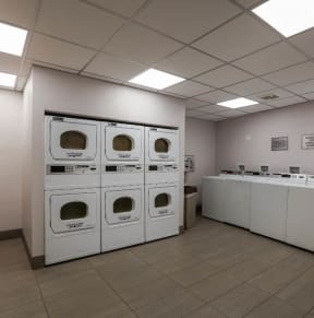 Laundry Room at The Plaza Apartments, Los Angeles, California