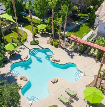 Aerial Pool View at Bermuda Terrace, Las Vegas, NV, 89183