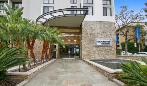 Property Entrance at Rochester Apartments, Los Angeles