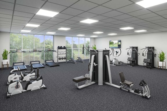 Fitness Center At Rocketts Landing Apartments, PRG Real Estate, Richmond, Virginia
