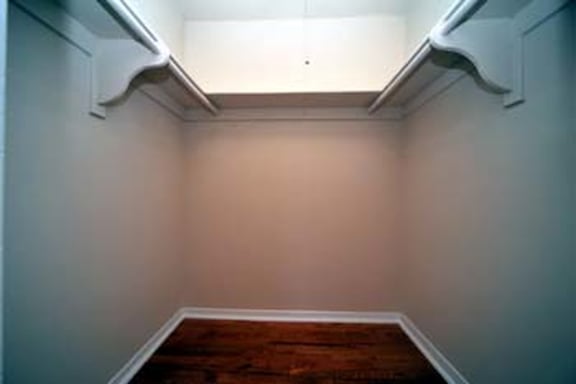 Clermont Apartments walk in closets