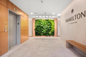 Eco-friendly, net zero apartments in Exton, PA equipped with living green wall