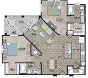 B2Floor plates with LVT at Harrison Apartments, Sarasota, FL
