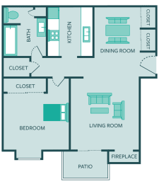 one bedroom apartment floor plan
