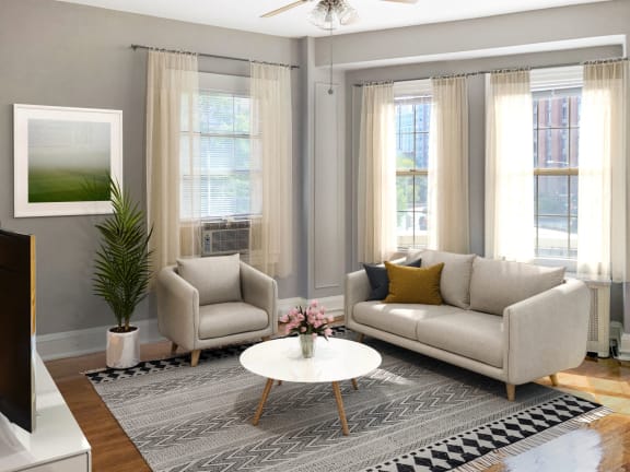 Modern Living Room at Belvedere, Washington