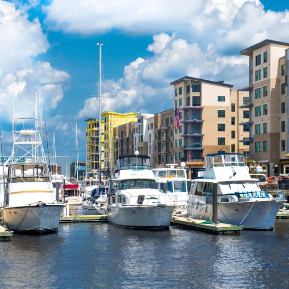 Exterior  Pier 33 Apartments in Wilmington NC