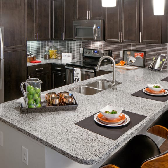 Granite Countertops & Tile Backsplashes