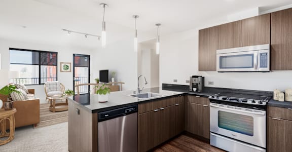 Elegant Kitchen at Misora Apartments, San Jose, CA