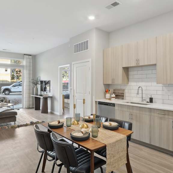 Kitchen and Dining Room View at Innsbrook Square, Glen Allen, VA, 23060