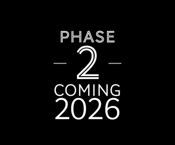 A black background with the words "PHASE 2 COMING 2026" written in white.