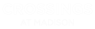 a white cross at madison logo on a black background