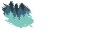a logo with the words abbey woods on a green background