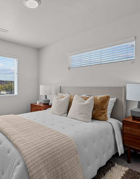 Desert Village Townhomes in Santa Clara, Utah Model Bedroom