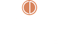 a white and green logo on a black background