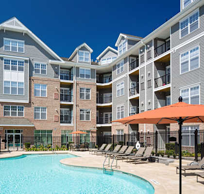 Pool View at Merion Riverwalk Apartment Homes, Connecticut